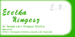 etelka mingesz business card
